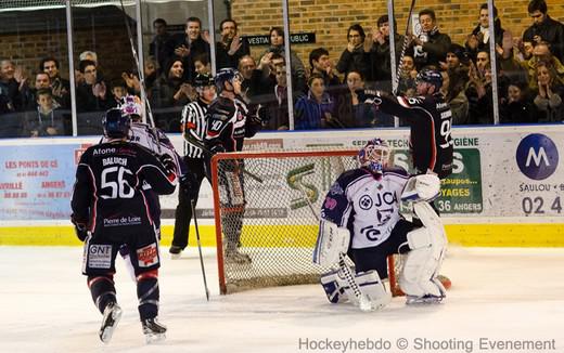 Photo hockey Ligue Magnus - Ligue Magnus : 15ème journée : Angers  vs Epinal  - Angers avec l\