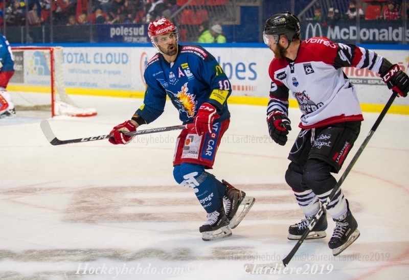 Photo hockey Ligue Magnus - Ligue Magnus : 16ème journée : Grenoble  vs Bordeaux - Bordeaux, pas loin de faire tomber le leader