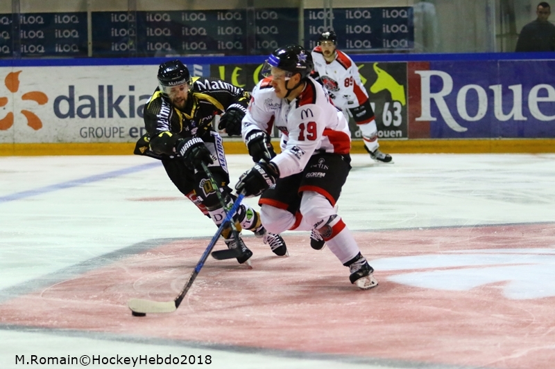 Photo hockey Ligue Magnus - Ligue Magnus : 16ème journée : Rouen vs Mulhouse - Reprise studieuse