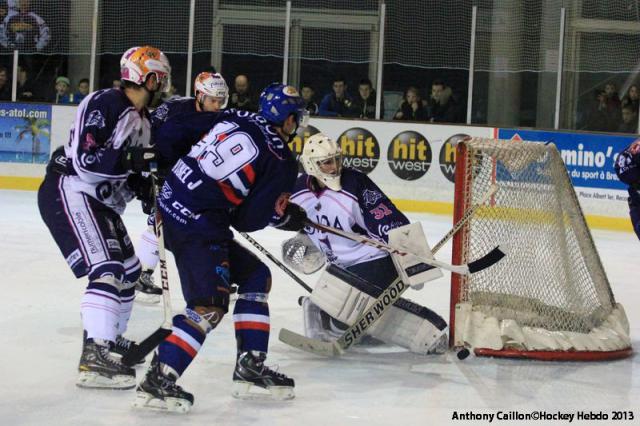 Photo hockey Ligue Magnus - Ligue Magnus : 17ème journée : Brest  vs Epinal  - Les Albatros retrouvent le sourire 