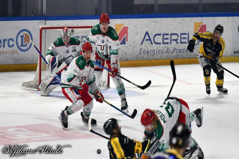 Photo hockey Ligue Magnus - Ligue Magnus : 17ème journée : Rouen vs Anglet - L’Hormadi punit les dragons.