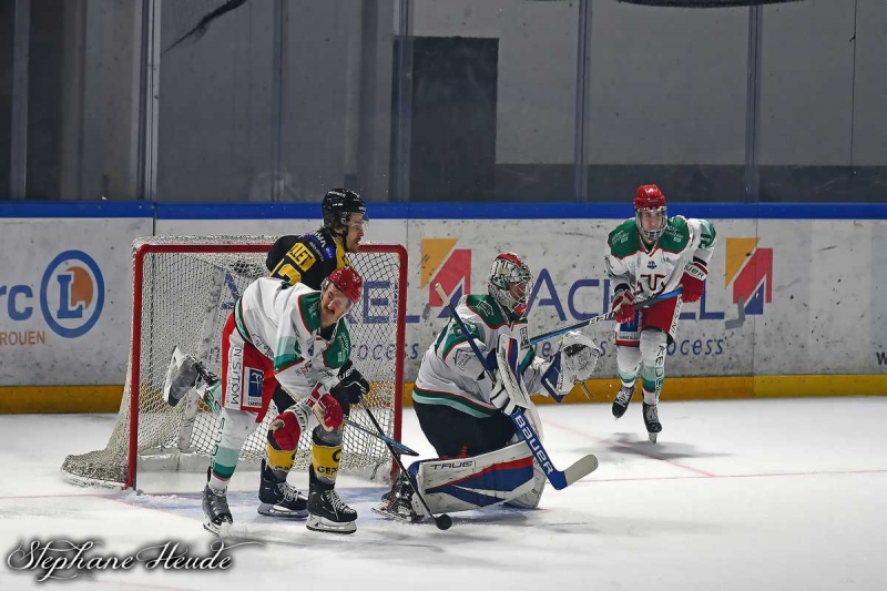 Photo hockey Ligue Magnus - Ligue Magnus : 17ème journée : Rouen vs Anglet - L’Hormadi punit les dragons.