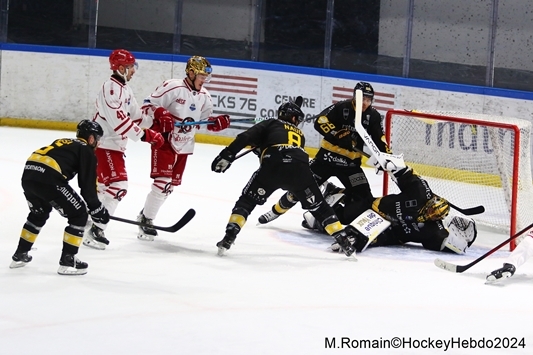Photo hockey Ligue Magnus - Ligue Magnus : 17ème journée : Rouen vs Briançon  - Rouen s’impose au bout de l’ennui.