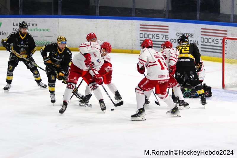 Photo hockey Ligue Magnus - Ligue Magnus : 17ème journée : Rouen vs Briançon  - Rouen s’impose au bout de l’ennui.