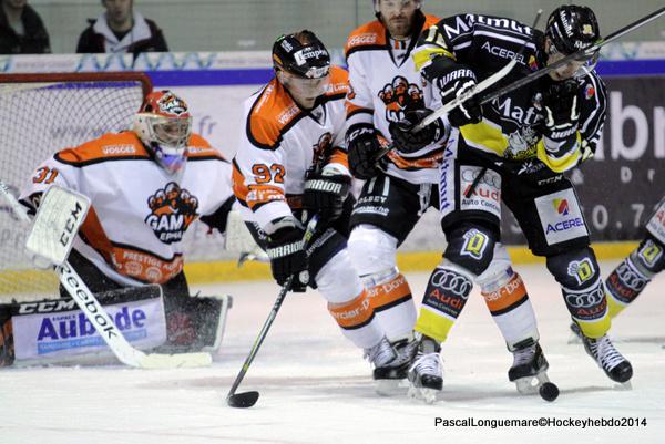 Photo hockey Ligue Magnus - Ligue Magnus : 17ème journée : Rouen vs Epinal  - Rouen à l’arraché 