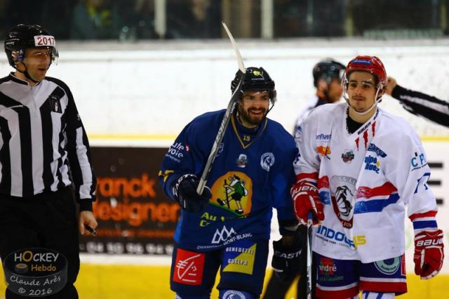 Photo hockey Ligue Magnus - Ligue Magnus : 18ème journée : Chamonix  vs Lyon - Les Chamois domptent le Lion