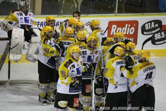 Photo hockey Ligue Magnus - Ligue Magnus : 18ème journée : Chamonix  vs Strasbourg  - Deux points d