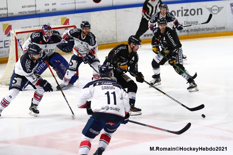 Photo hockey Ligue Magnus - Ligue Magnus : 18ème journée : Rouen vs Angers  - LM : Une très belle victoire d’équipe pour Rouen