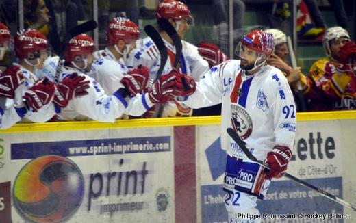 Photo hockey Ligue Magnus - Ligue Magnus : 19ème journée : Dijon  vs Lyon - Le Roi Lyon règne chez les Ducs