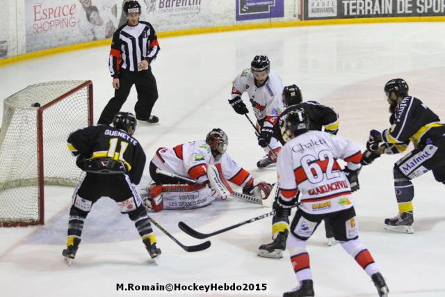 Photo hockey Ligue Magnus - Ligue Magnus : 19ème journée : Rouen vs Briançon  - Dure soirée !