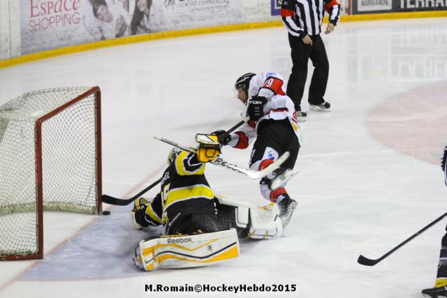 Photo hockey Ligue Magnus - Ligue Magnus : 19ème journée : Rouen vs Briançon  - Dure soirée !