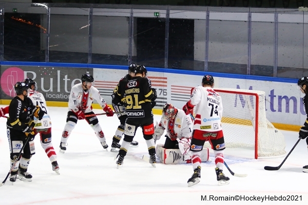 Photo hockey Ligue Magnus - Ligue Magnus : 19ème journée : Rouen vs Briançon  - LM : Succès poussif des Rouennais