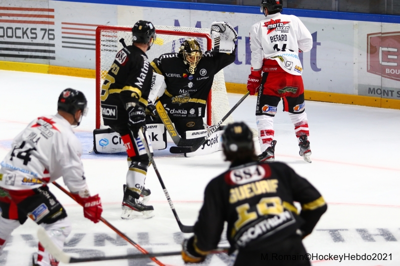 Photo hockey Ligue Magnus - Ligue Magnus : 19ème journée : Rouen vs Briançon  - LM : Succès poussif des Rouennais