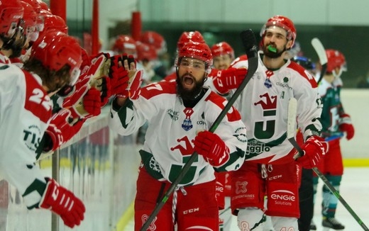 Photo hockey Ligue Magnus - Ligue Magnus : 1ère journée : Anglet vs Cergy-Pontoise - Quand la bataille des Verts, Blancs, Rouges débute