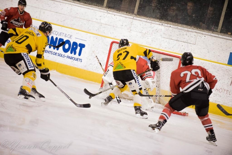 Photo hockey Ligue Magnus - Ligue Magnus : 1ère journée : Chamonix  vs Rouen - Les Pionniers s\