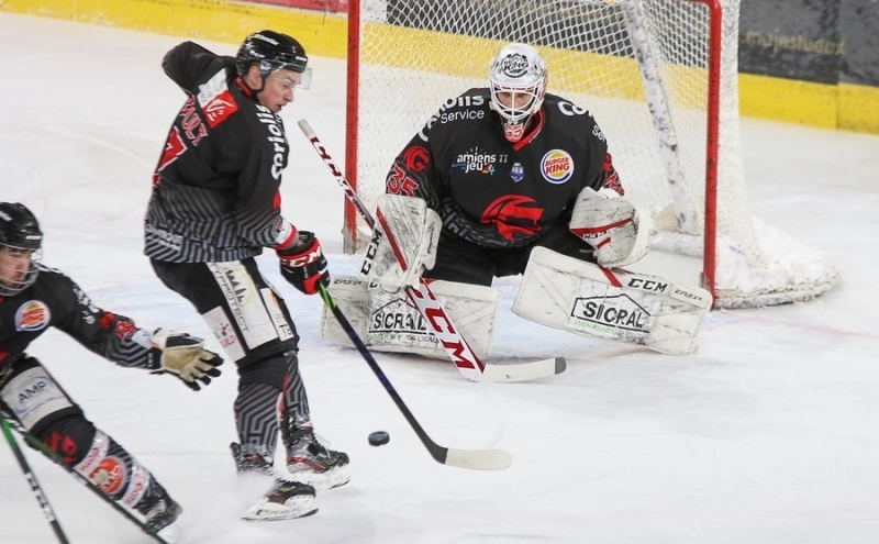 Photo hockey Ligue Magnus - Ligue Magnus : 20ème journée : Amiens  vs Rouen - Les Gothiques avaient la flamme