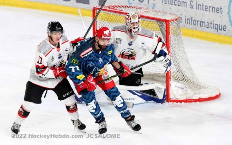 Photo hockey Ligue Magnus - Ligue Magnus : 21ème journée : Grenoble  vs Nice - Grenoble déroule face à Nice