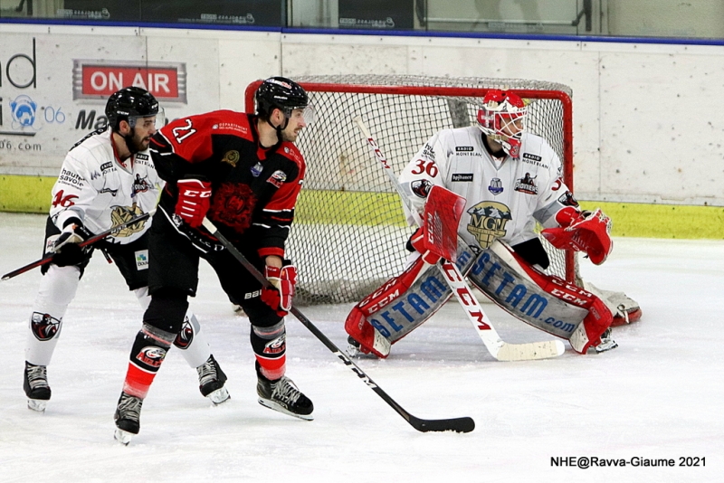 Photo hockey Ligue Magnus - Ligue Magnus : 21ème journée : Nice vs Chamonix  - Chamonix sans pitié face à Nice