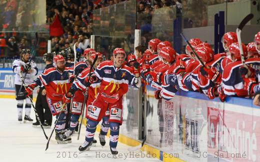 Photo hockey Ligue Magnus - Ligue Magnus : 22ème journée : Grenoble  vs Dijon  - Grenoble tout feu tout flamme !