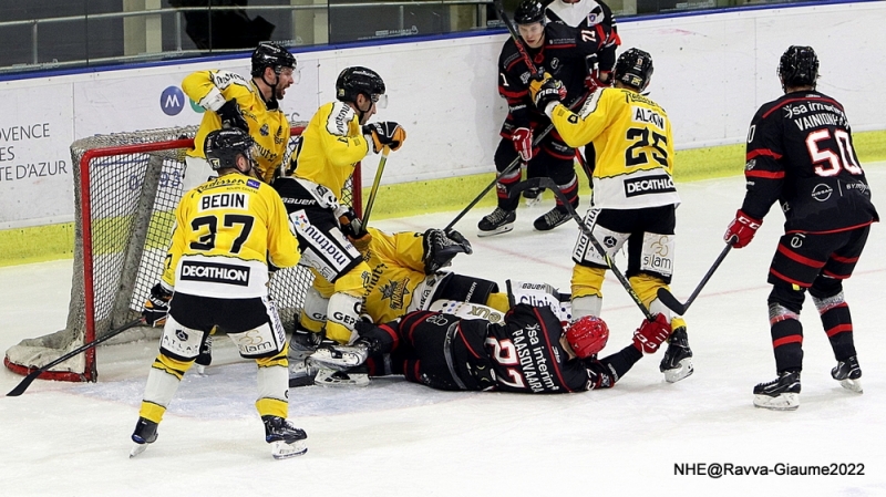 Photo hockey Ligue Magnus - Ligue Magnus : 22ème journée : Nice vs Rouen - La spirale négative continue pour les Aigles 