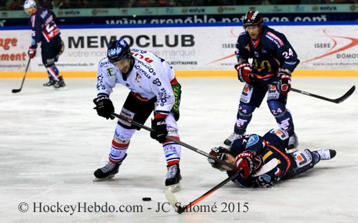 Photo hockey Ligue Magnus - Ligue Magnus : 22ème journée : Grenoble  vs Caen  - Grenoble brûle le Drakkar 