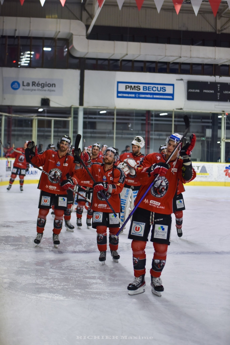 Photo hockey Ligue Magnus - Ligue Magnus : 23ème journée : Chamonix  vs Anglet - Les Pionniers déroulent !