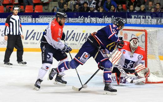 Photo hockey Ligue Magnus - Ligue Magnus : 23ème journée : Grenoble  vs Angers  - Grenoble monte sur le podium
