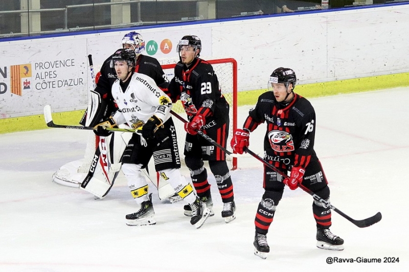 Photo hockey Ligue Magnus - Ligue Magnus : 23ème journée : Nice vs Rouen - Victoire de Nice face à  Rouen
