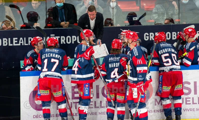 Photo hockey Ligue Magnus - Ligue Magnus : 24ème journée : Grenoble  vs Rouen - Grenoble bat le champion en titre ! 