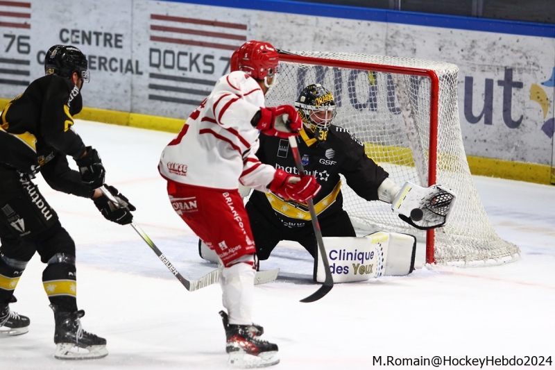 Photo hockey Ligue Magnus - Ligue Magnus : 24ème journée : Rouen vs Briançon  - Rouen s’impose dans le dernier tiers 