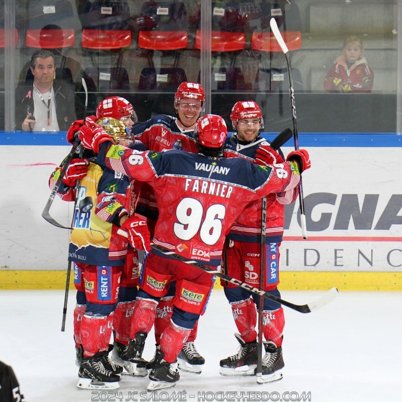 Photo hockey Ligue Magnus - Ligue Magnus : 25ème journée : Grenoble  vs Nice - Grenoble enchaîne face à Nice
