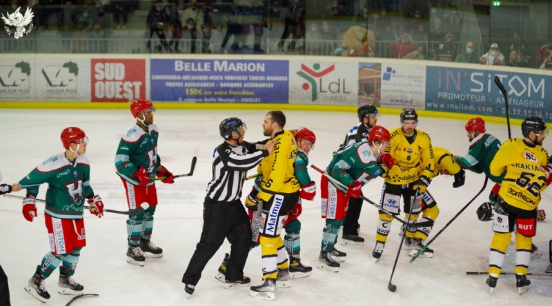 Photo hockey Ligue Magnus - Ligue Magnus : 25ème journée : Anglet vs Rouen - Anglet s Photo hockey Ligue Magnus - Ligue Magnus : 25ème journée : Anglet vs Rouen - Anglet s