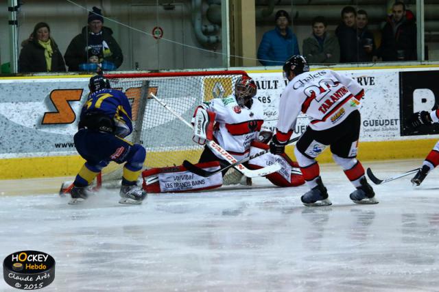 Photo hockey Ligue Magnus - Ligue Magnus : 26ème journée : Chamonix  vs Briançon  - Match d’anthologie à Bozon