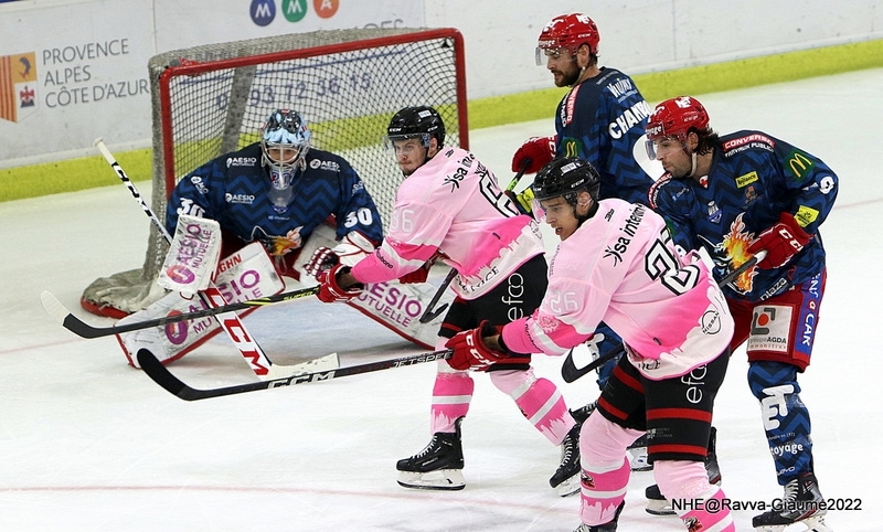 Photo hockey Ligue Magnus - Ligue Magnus : 27ème journée : Nice vs Grenoble  - Les Brûleurs de Loups assurent l’essentiel