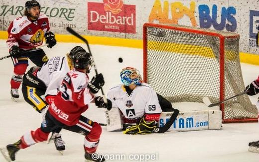 Photo hockey Ligue Magnus - Ligue Magnus : 28ème journée : Chamonix / Morzine vs Nice - LM : Gachis, frustration, gros danger...