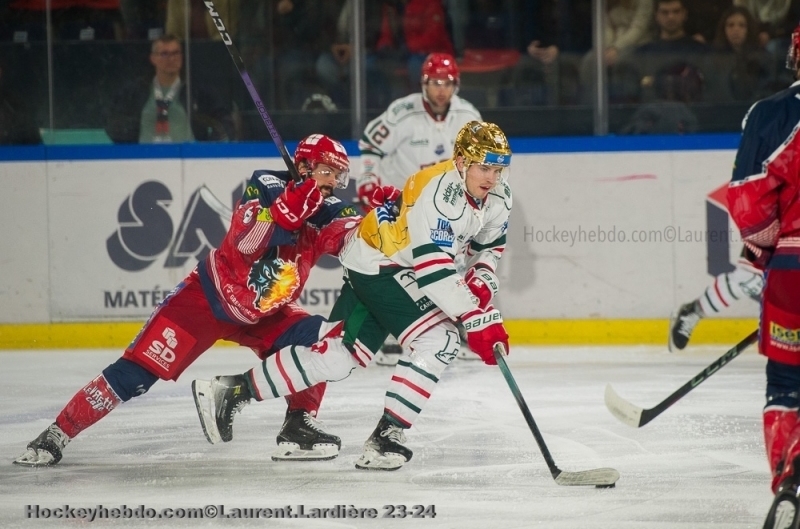 Photo hockey Ligue Magnus - Ligue Magnus : 29ème journée : Grenoble  vs Anglet - Grenoble perd un point face à Anglet 