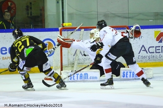 Photo hockey Ligue Magnus - Ligue Magnus : 29ème journée : Rouen vs Chamonix  - LM : Rouen dans la douleur.