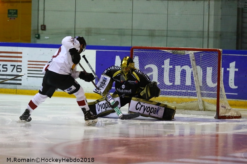 Photo hockey Ligue Magnus - Ligue Magnus : 29ème journée : Rouen vs Chamonix  - LM : Rouen dans la douleur.
