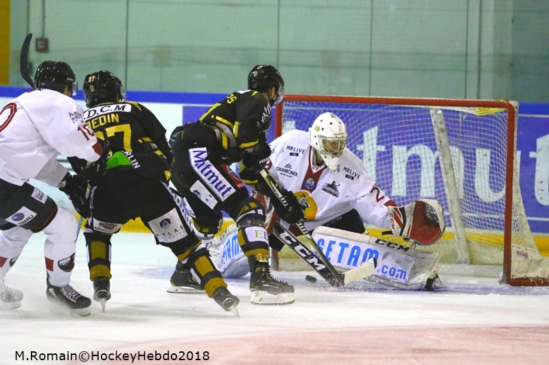 Photo hockey Ligue Magnus - Ligue Magnus : 29ème journée : Rouen vs Chamonix  - LM : Rouen dans la douleur.