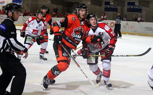 Photo hockey Ligue Magnus - Ligue Magnus : 2ème journée : Epinal  vs Amiens  - Inauguration réussie !