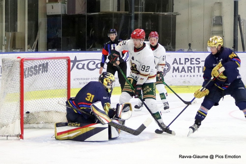 Photo hockey Ligue Magnus - Ligue Magnus : 2Ã¨me journÃ©e : Nice vs Anglet - Victoire de Nice à domicile face à Anglet