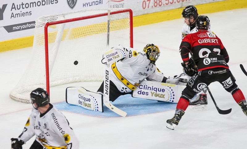 Photo hockey Ligue Magnus - Ligue Magnus : 2ème journée : Amiens  vs Rouen - Rouen chute à Amiens