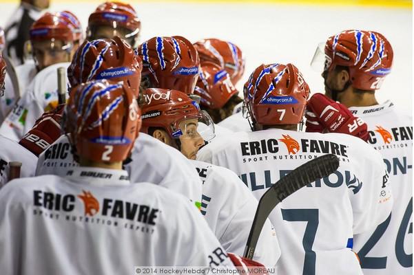 Photo hockey Ligue Magnus - Ligue Magnus : 3�me journ�e : Caen  vs Lyon - Une fin de match musclée