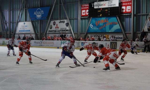 Photo hockey Ligue Magnus - Ligue Magnus : 30ème journée : Epinal  vs Lyon - LM : Lyon perd la tête