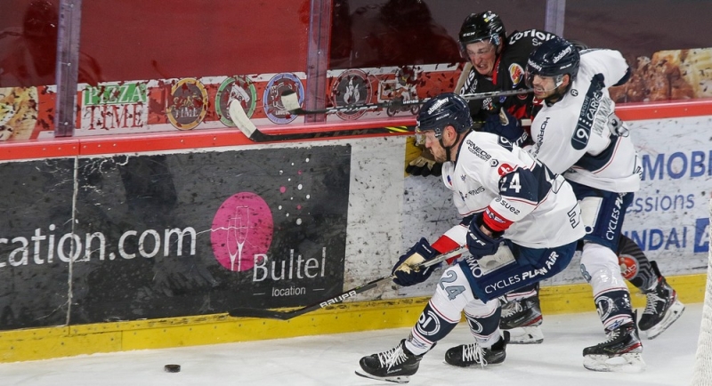 Photo hockey Ligue Magnus - Ligue Magnus : 31ème journée : Amiens  vs Angers  - Amiens impuissant face à Angers