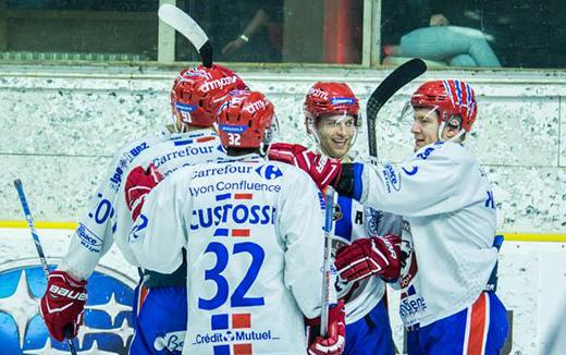 Photo hockey Ligue Magnus - Ligue Magnus : 32ème journée : Chamonix / Morzine vs Lyon - LM : Le réalisme et la patience du Lion