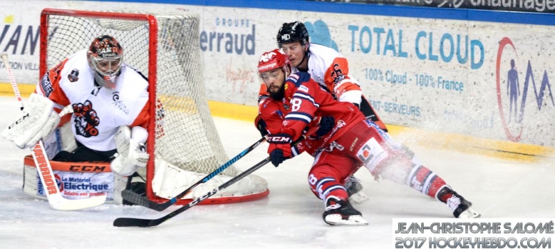 Photo hockey Ligue Magnus - Ligue Magnus : 32ème journée : Grenoble  vs Epinal  - Grenoble déroule