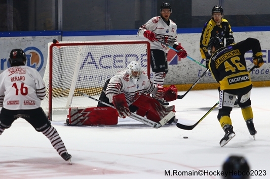 Photo hockey Ligue Magnus - Ligue Magnus : 32ème journée : Rouen vs Briançon  - LM : Rouen, festival offensif.