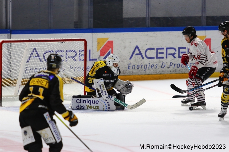 Photo hockey Ligue Magnus - Ligue Magnus : 32ème journée : Rouen vs Briançon  - LM : Rouen, festival offensif.