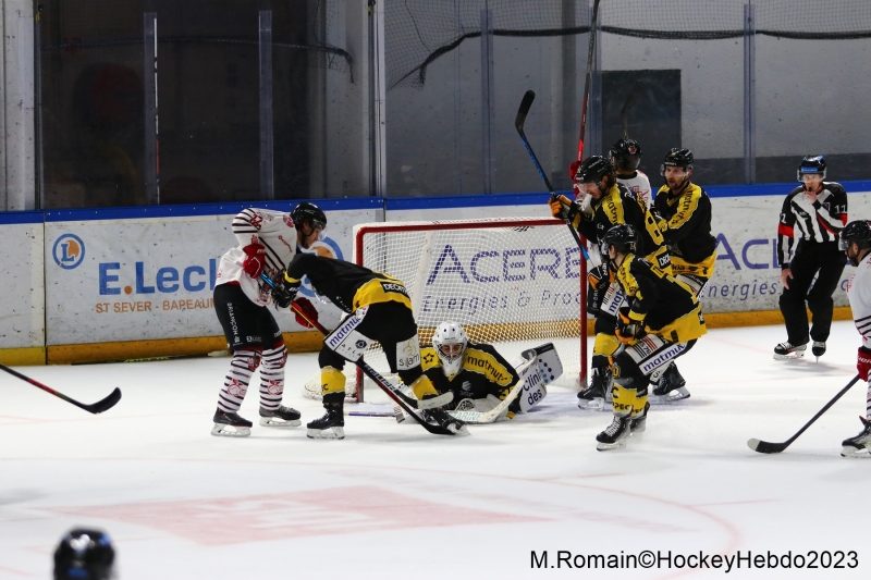 Photo hockey Ligue Magnus - Ligue Magnus : 32ème journée : Rouen vs Briançon  - LM : Rouen, festival offensif.